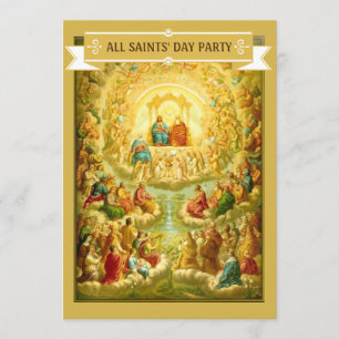 ALL SAINTS DAY FEAST DAY PARTY CELEBRATION INVITATION