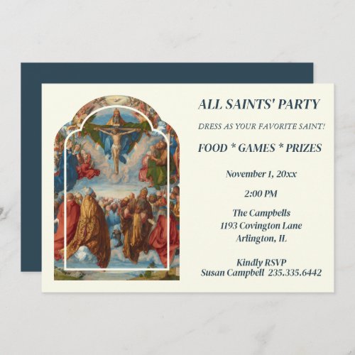 ALL SAINTS DAY FEAST DAY PARTY CELEBRATION INVITATION