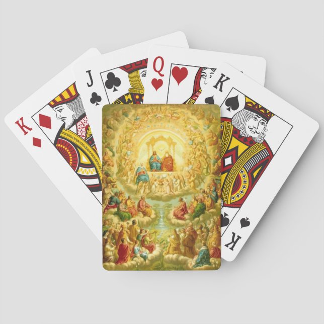 ALL SAINTS DAY FEAST DAY PARTY CELEBRATION POKER CARDS (Back)