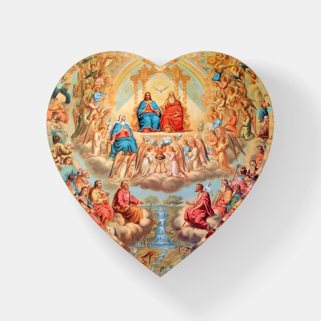 All Saints Day Heavenly Kingdom Catholic Feast Paperweight (Front)