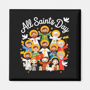 All Saints Day Kids Catholic St Francis Therese Jo Magnet