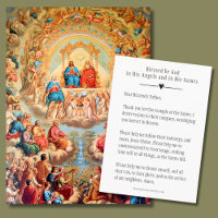 ALL SAINTS DAY PRAYER CELEBRATION HOLY CARDS