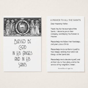 ALL SAINTS DAY PRAYER CELEBRATION HOLY CARDS