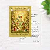 ALL SAINTS DAY PRAYER CELEBRATION HOLY CARDS (Desk)