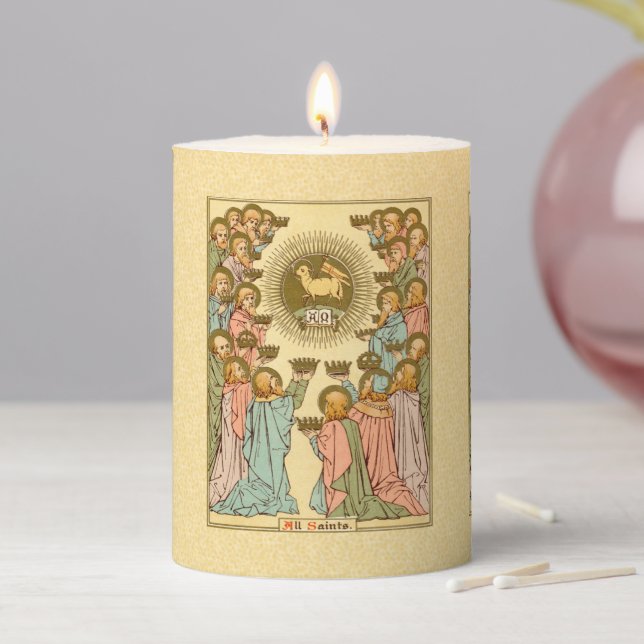 All Saints (RLS 00) 3"x4" Pillar Candle (In Situ)