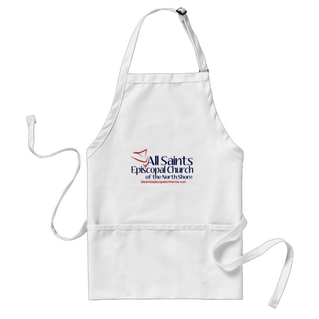 All Saints Vertical Logo Adult Apron (Front)