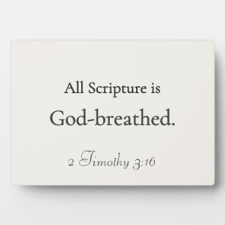 All Scripture is God-breathed Plaque