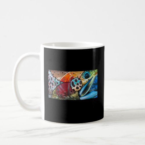All Season Trout Brown Trout Rainbow Trout Fly Fis Coffee Mug