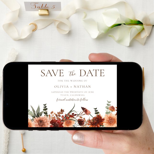 All Seasons Divine Boho Wedding Save The Date (Front Digital)