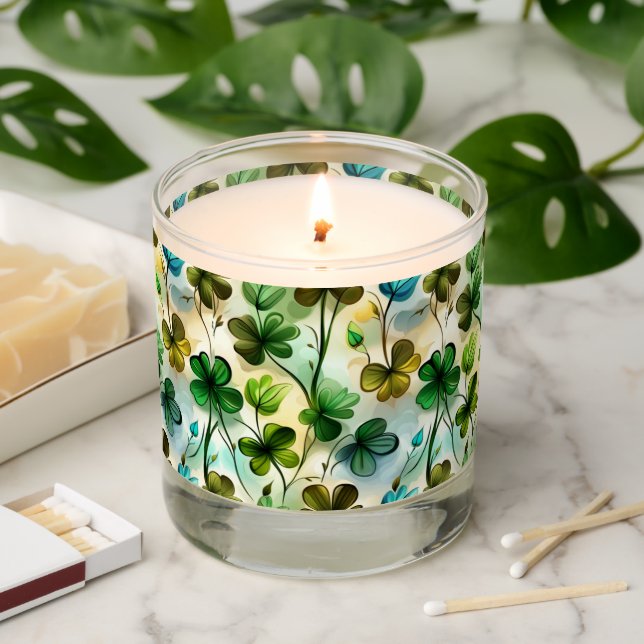 All Seasons Harmony 'Lucky Clovers' Scented Candle (Lit)