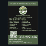 All seasons modern lawn care and landscaping logo flyer<br><div class="desc">All seasons modern lawn care and landscaping logo  business card design.</div>