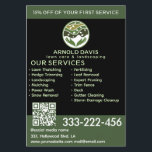 All seasons modern lawn care and landscaping logo flyer<br><div class="desc">All seasons modern lawn care and landscaping logo  business card design.</div>