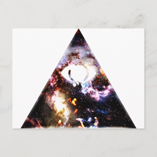 All Seeing All Knowing Postcard (Front)