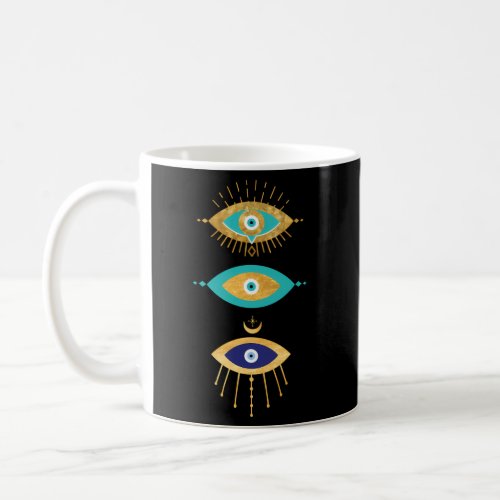 All Seeing Evil Eyes Yellow Eyelashes Curse Protec Coffee Mug