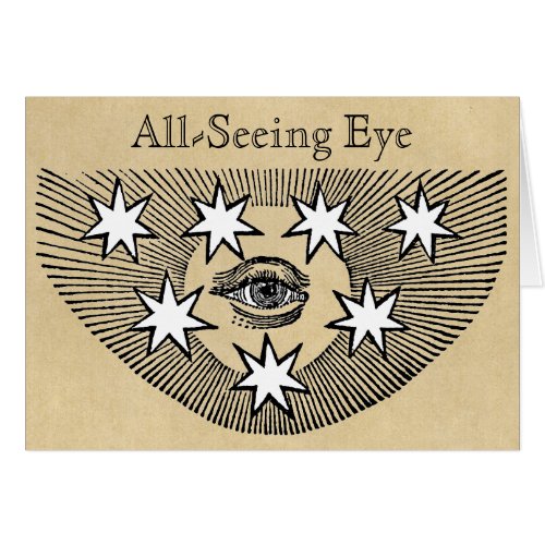 All_Seeing Eye and Stars Note Cards