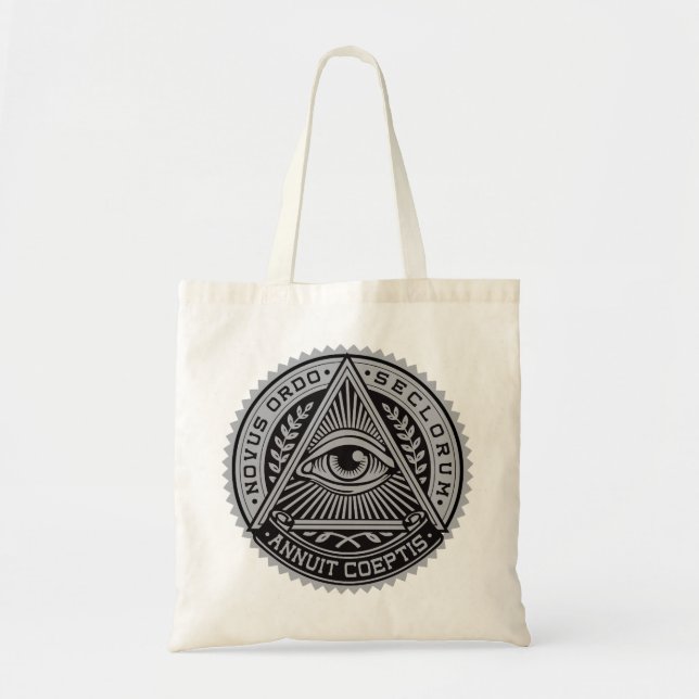 All seeing eye budget tote bag (Front)