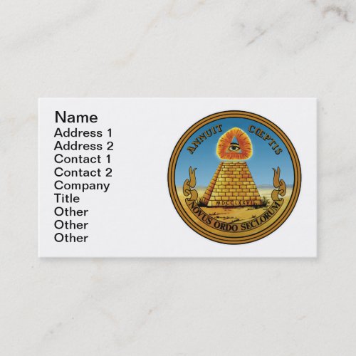 All Seeing Eye Business Card _ Customizable