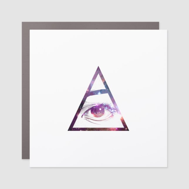 All Seeing Eye Car Magnet (Front)
