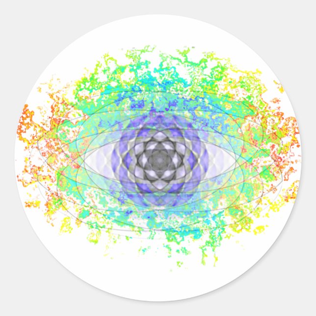 All-Seeing Eye Classic Round Sticker (Front)