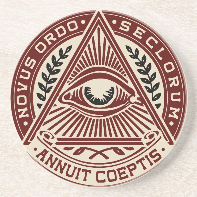 All Seeing Eye Drink Coaster (Front)