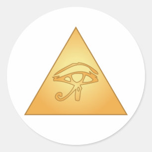 All Seeing Eye / Eye of Horus: Classic Round Sticker
