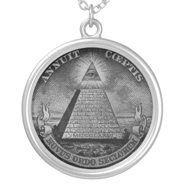 All Seeing Eye Illuminati Necklace (Front)