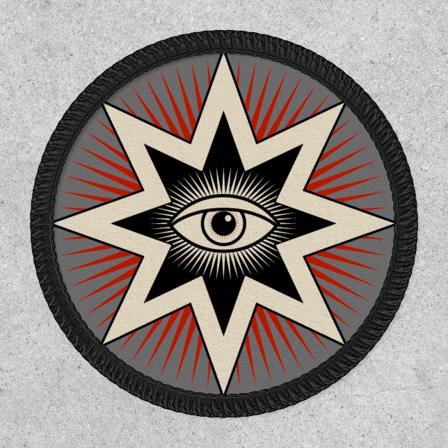 All Seeing Eye Iron On  Patch (Front)