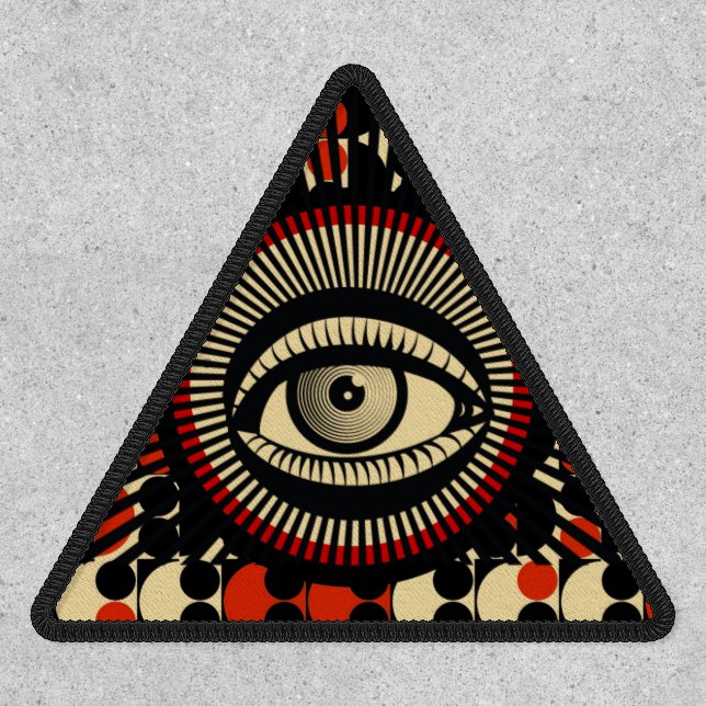 All Seeing Eye Iron On  Patch (Front)