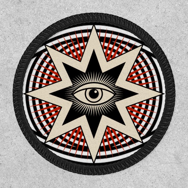 All Seeing Eye Iron On  Patch (Front)