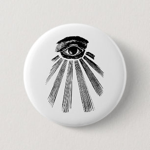 All Seeing Eye Mason Pinback Button