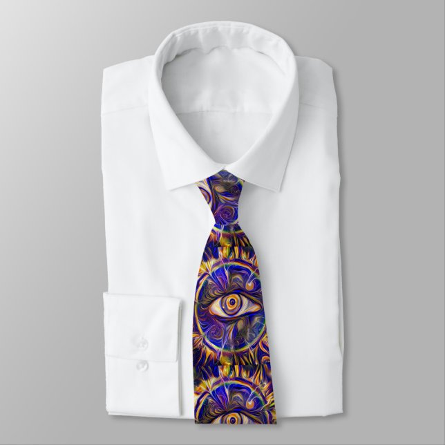 All seeing Eye Neck Tie (Tied)