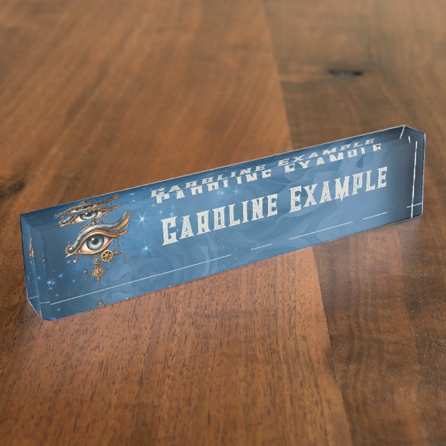 All-Seeing Eye of the Universe  Desk Name Plate (Side)