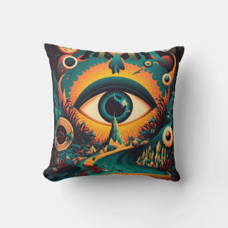 All Seeing Eye Pillow | Psychedelic Art
