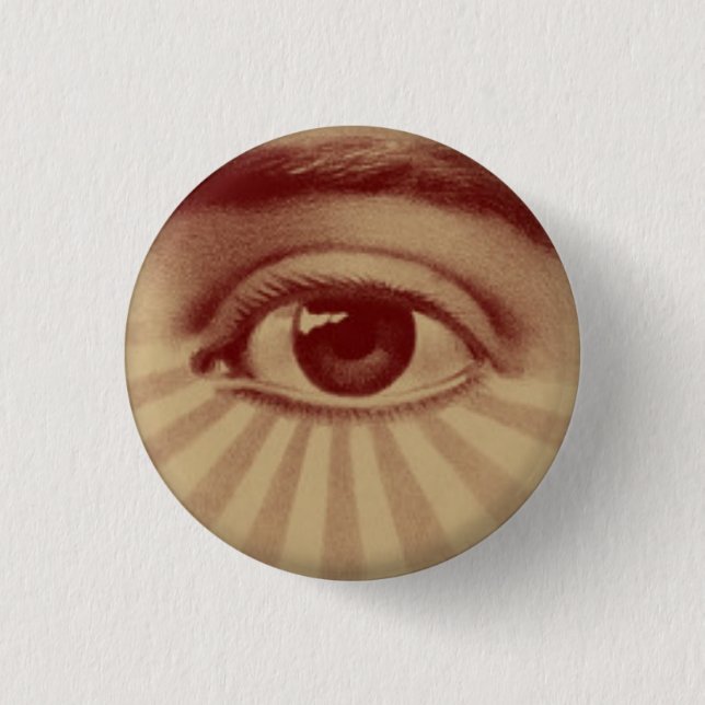 All Seeing Eye Pinback Button (Front)