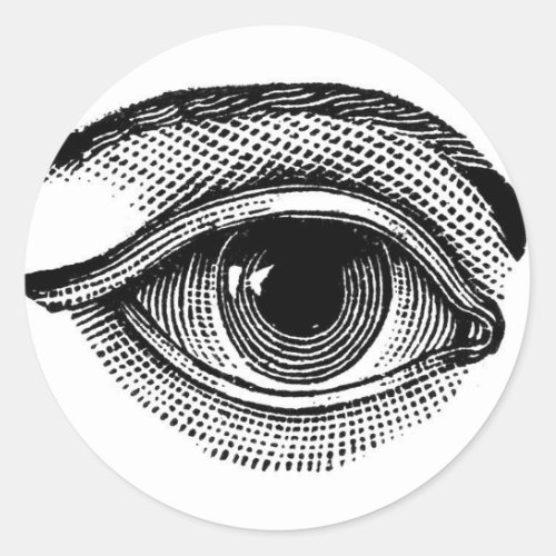 All Seeing Eye Round Sticker