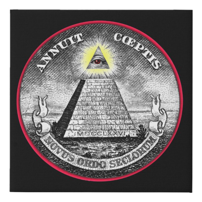 All Seeing Eye square wall art (Front)