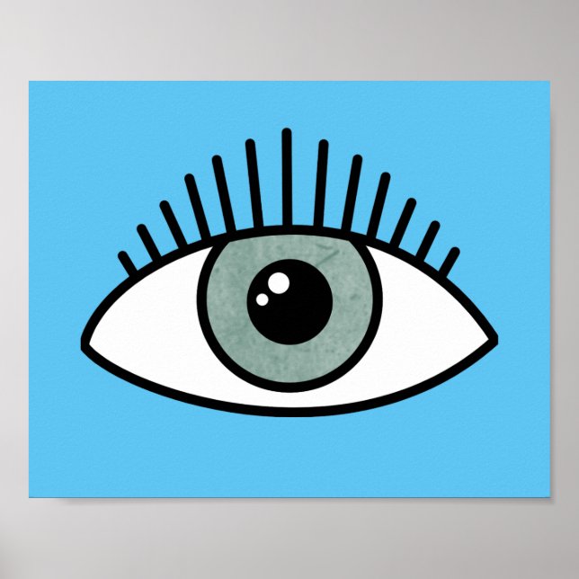 All seeing Eye Trendy eyes modern contemporary Poster (Front)