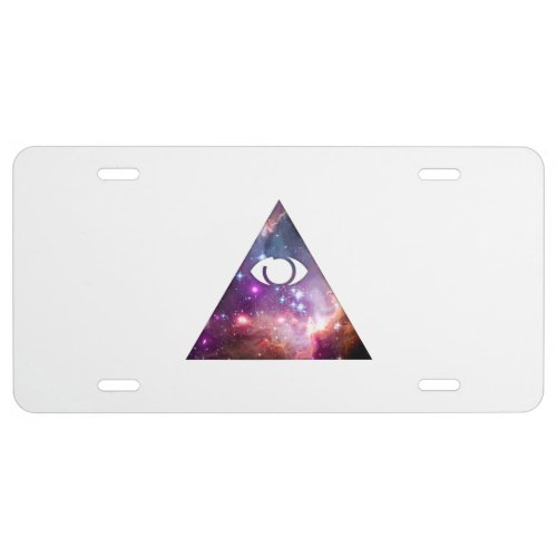 All Seeing Galaxy License Plate