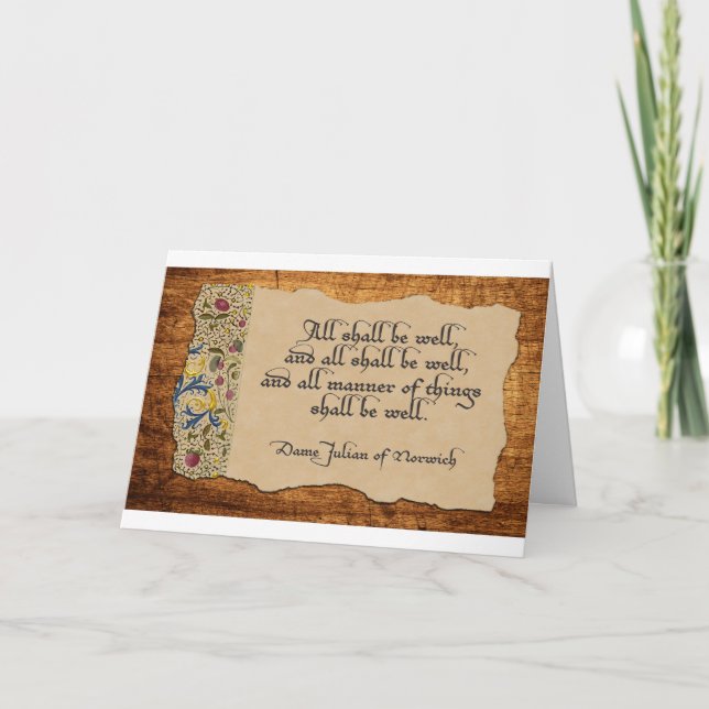 All Shall Be Well Card (Front)