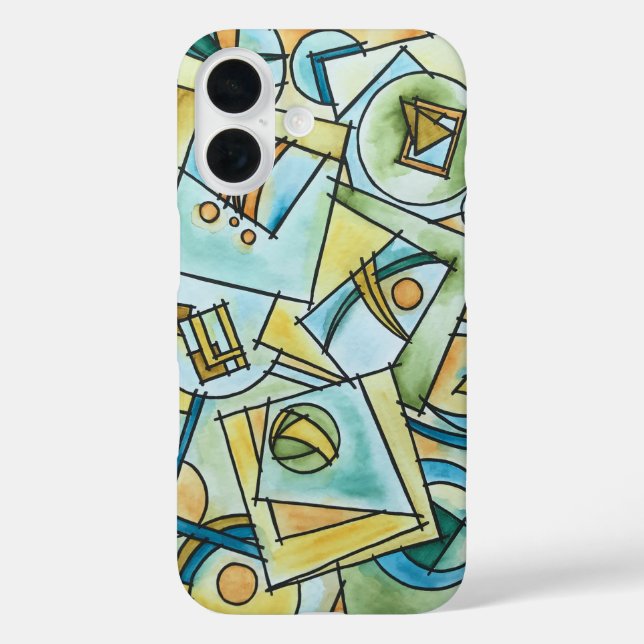 All Shapes And Sizes-Modern Bauhaus Geometric Art Case-Mate iPhone Case (Back)
