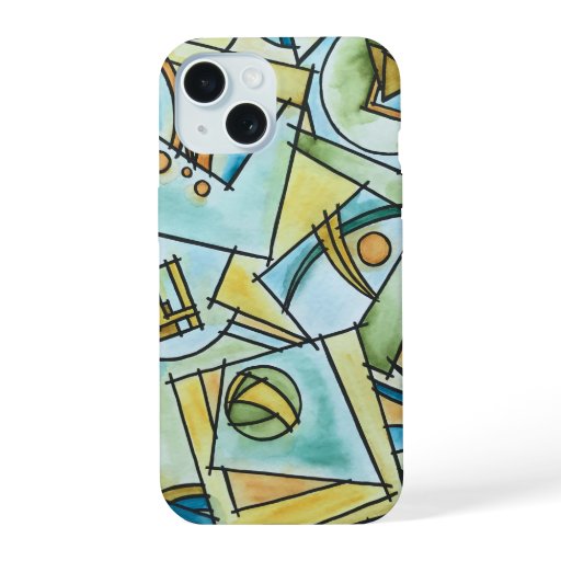 All Shapes And Sizes-Modern Geometric Art iPhone 15 Case