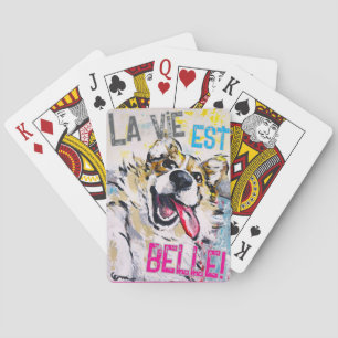 All smiling poker cards