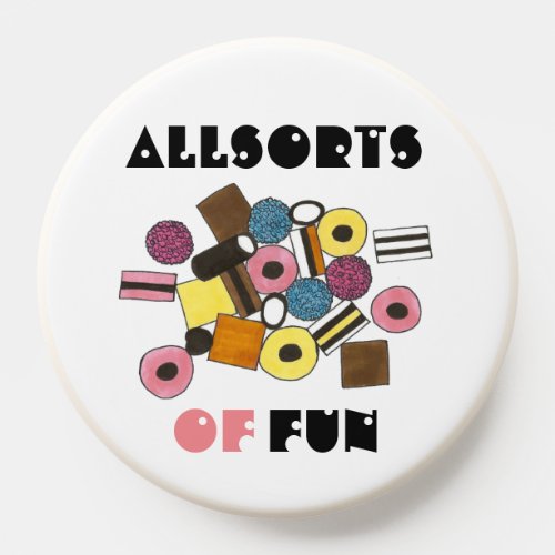 All Sorts Allsorts of Fun Black Licorice Candy PopSocket