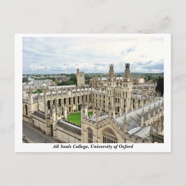 All Souls College, University of Oxford, England Postcard (Front)