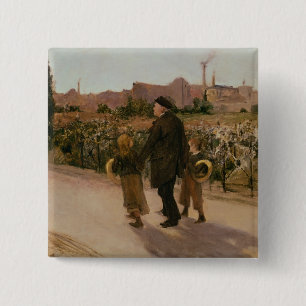 All Souls' Day, c.1882 Button