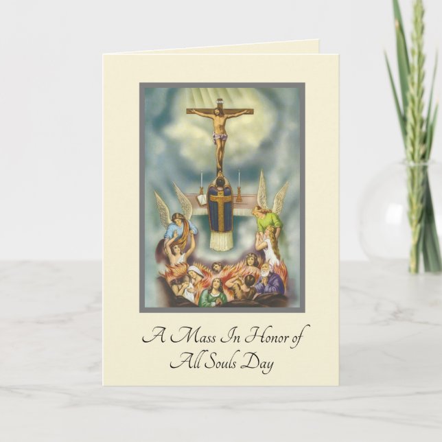 All Souls Day Catholic Mass Offering Card (Front)