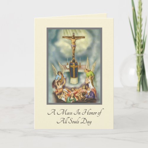 All Souls Day Catholic Mass Offering Card