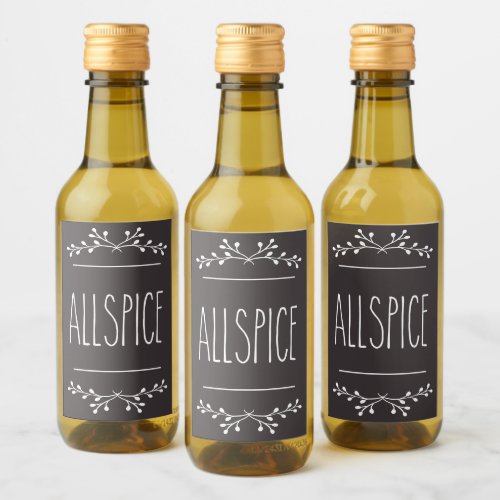 All Spice Pantry  Wine Label