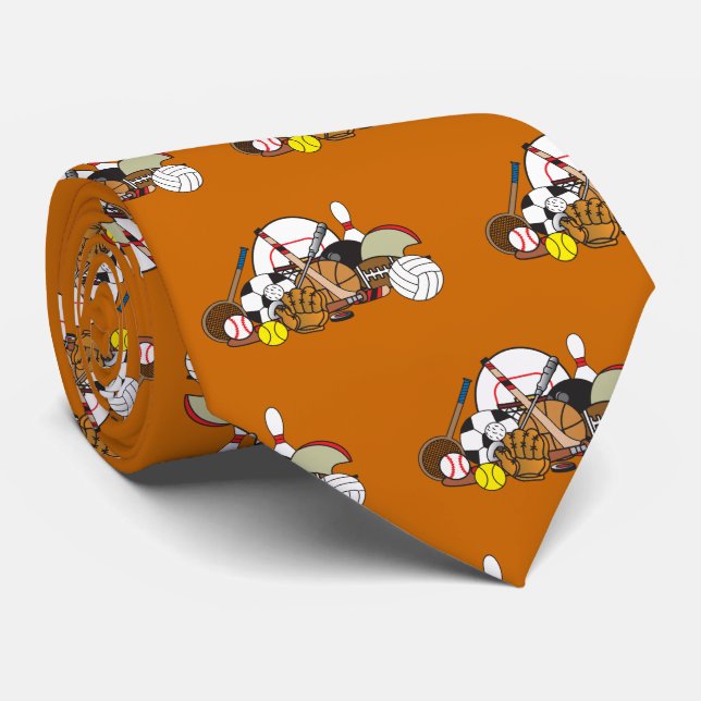 All Sports  Balls Neck Tie (Rolled)