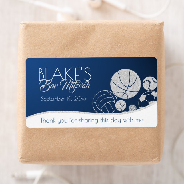 All Sports Combo Bar Mitzvah Label (Insitu)